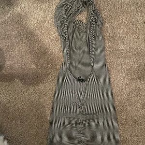 Bebe backless bodycon halter dress with ruched butt small like new